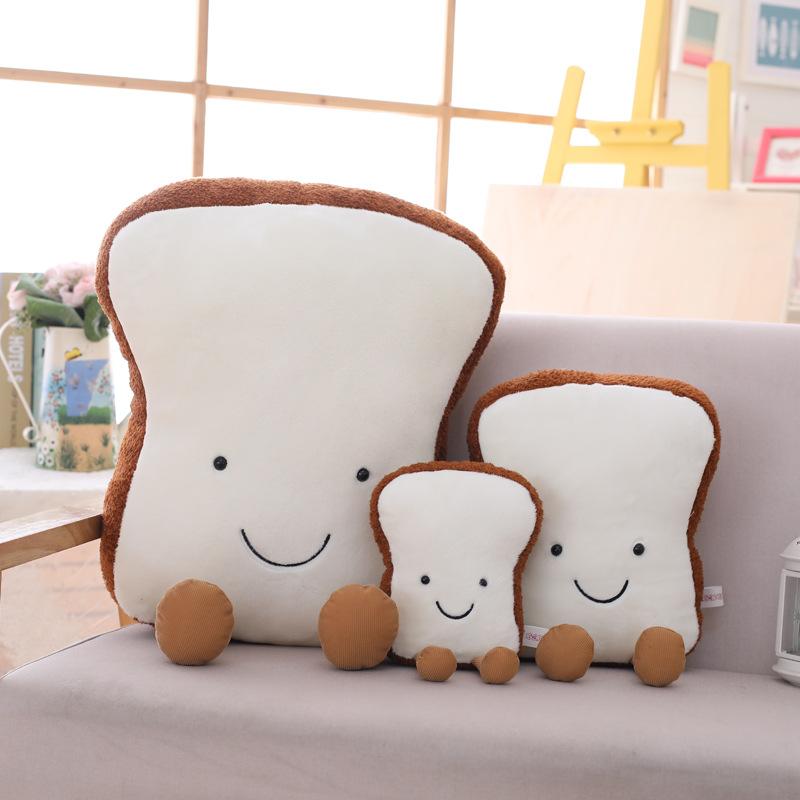Cute Toast Plush Toys Bread Dolls for Kids Children Soft Stuffed Toy High Quality Home Bedroom Decoration Birthday Gifts 20cm