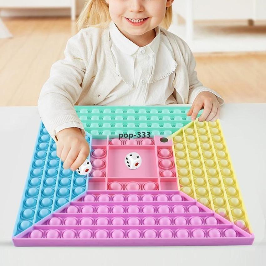 30CM Fidget Large Decompression Toy Push It Bubble Autism Needs Squishy Stress Reliever Anxiety Silicone Children Adult Desktop Press Game