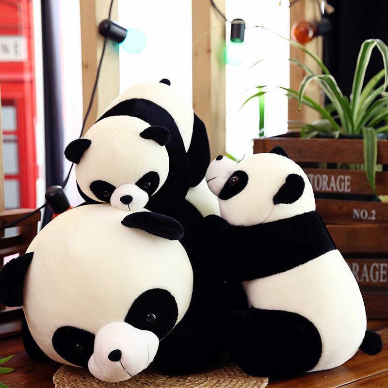 Plush Toy 24~80cm Cute Plush Panda Doll Soft Stuffed Animal Throw Pillow Doll Toy Gift for Kids Girlfriend H1025