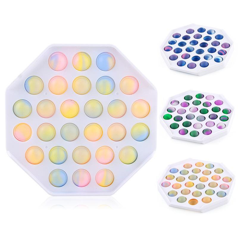 Decompression Fidget Toys Silica gel Educational Push Bubble Sensory Anxiety Stress Reliever Kids Mental Arithmetic Intelligence toy