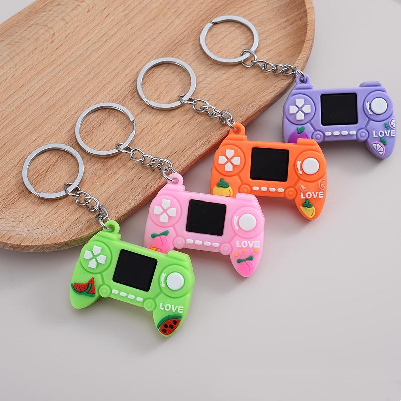 Decompression Toy Handle keychain simulation toys game machine car keychains bag pendant creative gift games