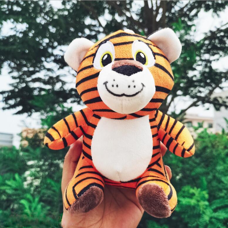 Cute little tiger doll plush toy machine striped tigers mascot pillow children s birthday gift