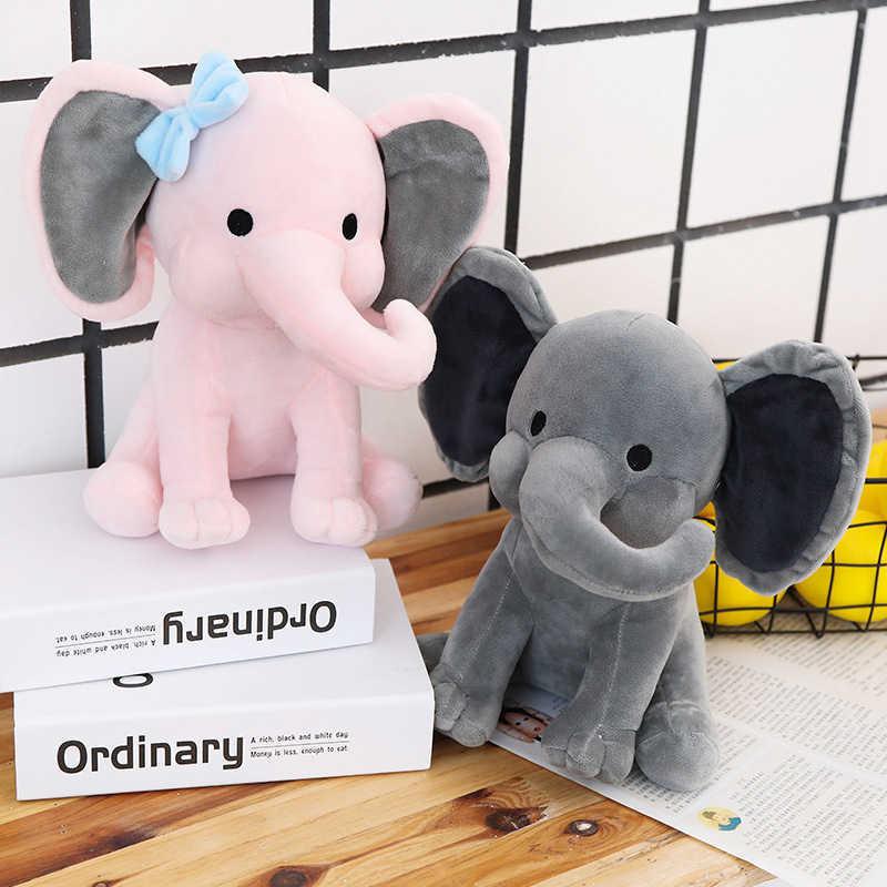 Cute Elephant Stuffed Toy Sewing Pattern Cuddly Elephant Plush Toy Baby Elephant Doll Soothing Soft Pillow Baby Kids Sleep Toy H0910 H1025