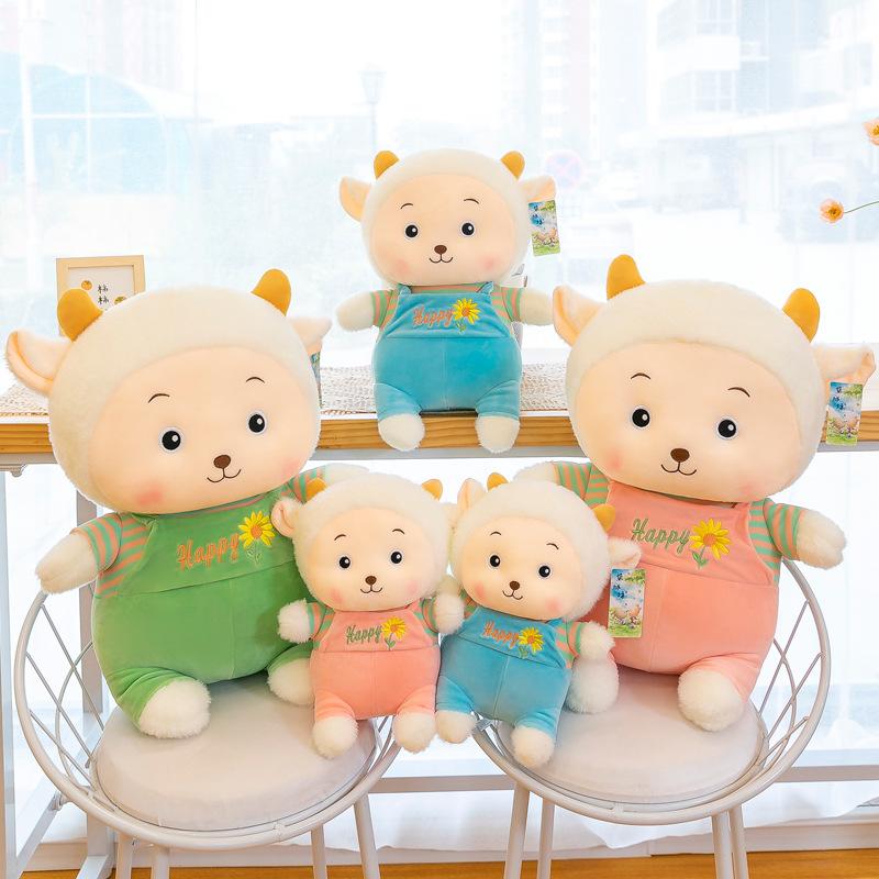 Christmas party Plush Toy Lamb Doll Forest Animal Cute Sheep Soft Stuffed Animals Soothing Dolls Gift For Children