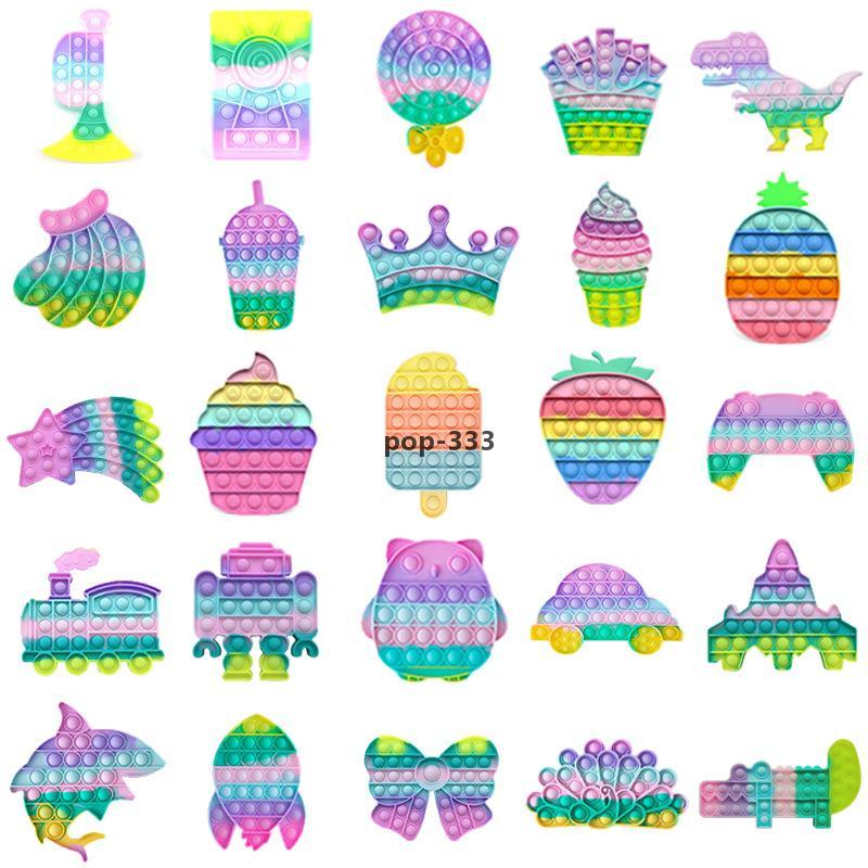 Push Bubble Rainbow Cute Fidget Kids Toy Its Anti-stress Antistres Adult Reliever Toy for Kid Gift Kawaii Figet Toys Gift