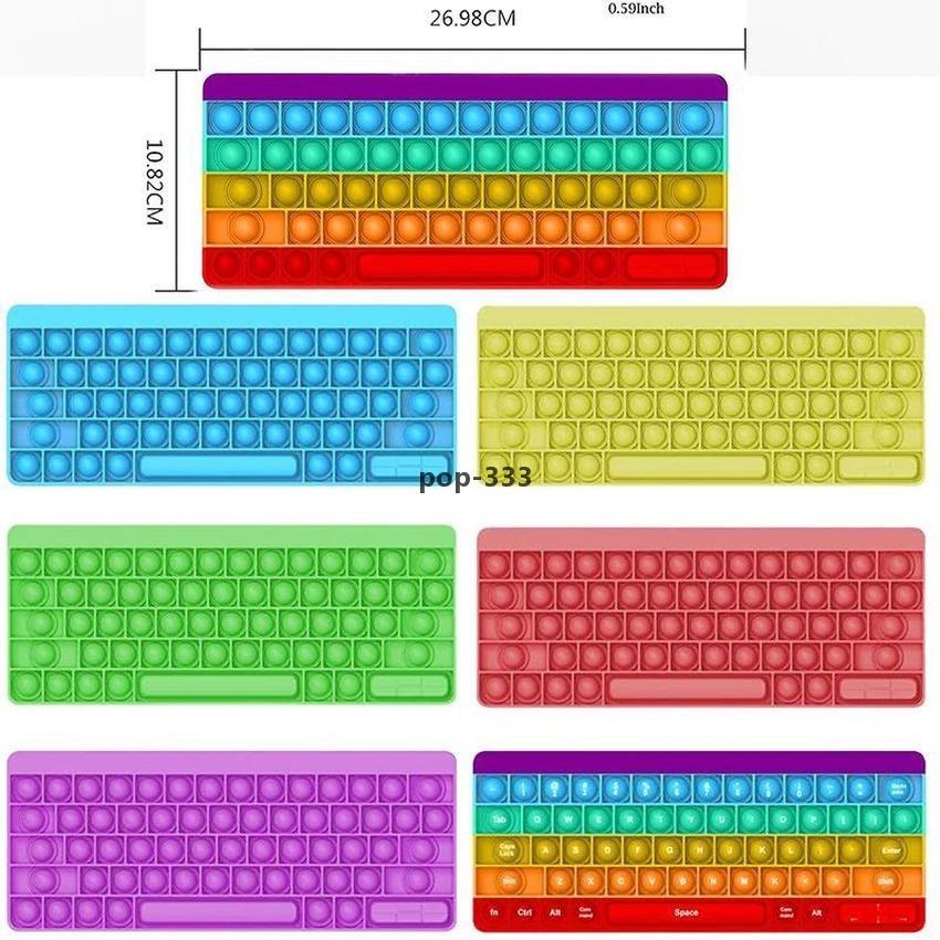 Decompression toys Keyboard Bubble Push it Finger Toy Sensory Bubbles Autism Special Needs Office Workers Anxiety to Reduce Stress