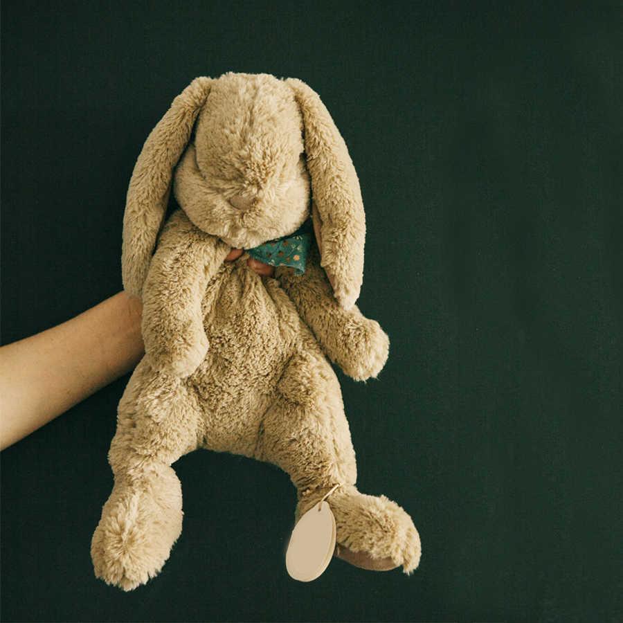Stuffed Bunny with Floppy Ears Easter Gifts Chritmas Presents Large Plush Animal Rabbit Toy with Scarf for Kids H1025