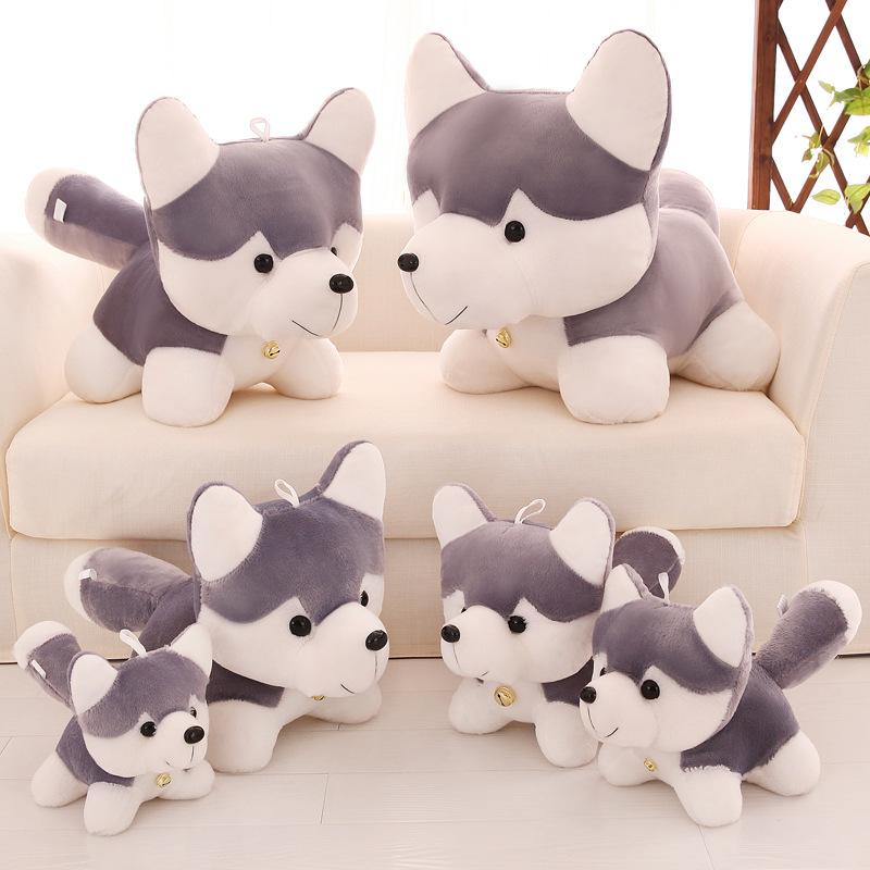 25cm 35cm 40cm New Kids Toy Plush Toys Gray Dog Cute Plush Dog Toy Stuffed Animals Soft Doll Plush Toy Dolls Gifts Wholesale