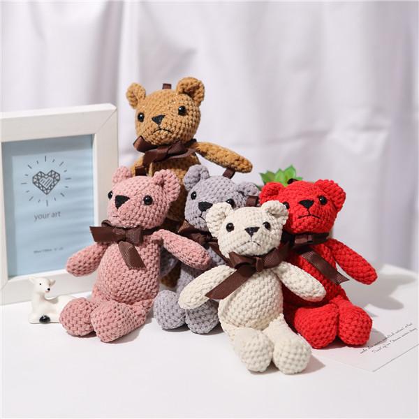 Wholesale 16cm Bear Plush Toys Small Bear Pendant Toy Stuffed Animals Soft Plush Bag Accessories Plush Doll Ragdoll Christmas Gifts