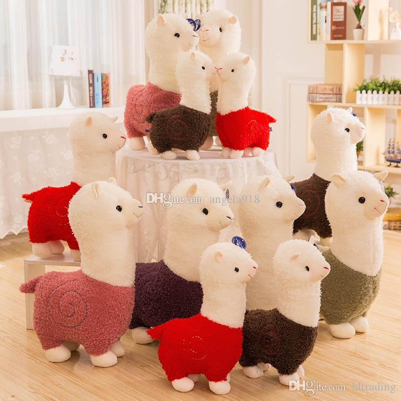 Llama Arpakasso Stuffed Animal 28cm/11 inches Alpaca Soft Plush Toys Kawaii Cute for Kids Christmas present 6 colors C5129