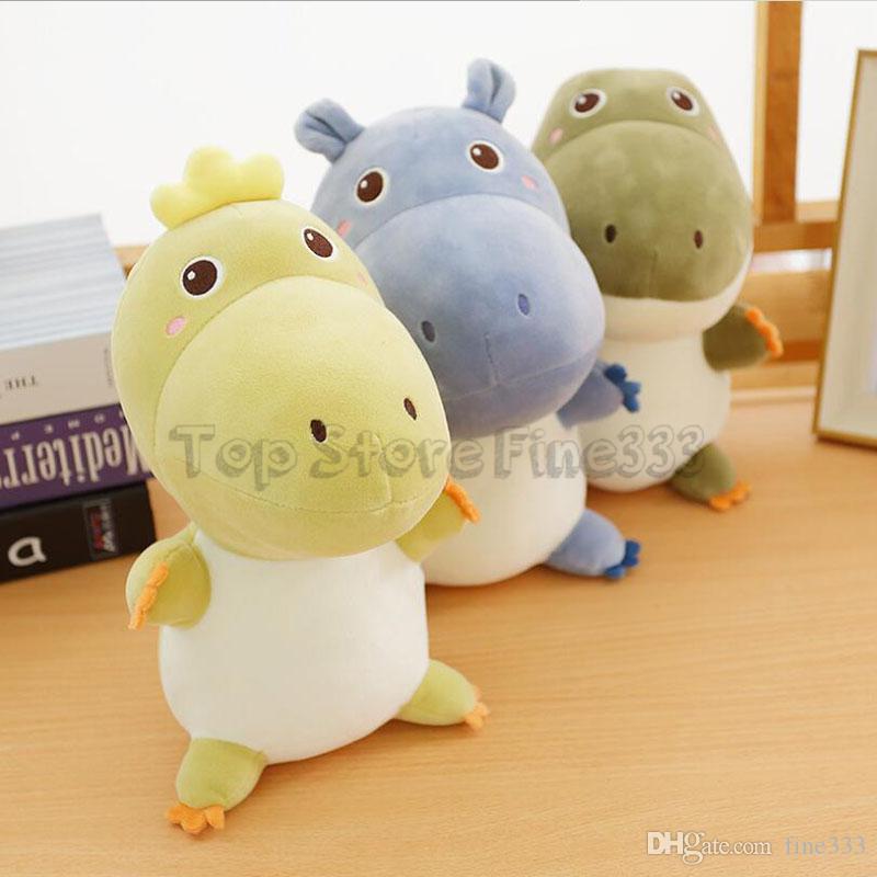 Dinosaur Plush Toy Soft Doll Hippo Crocodile Doll Cute Kawaii Doll Send Girl Birthday Christmas Gift