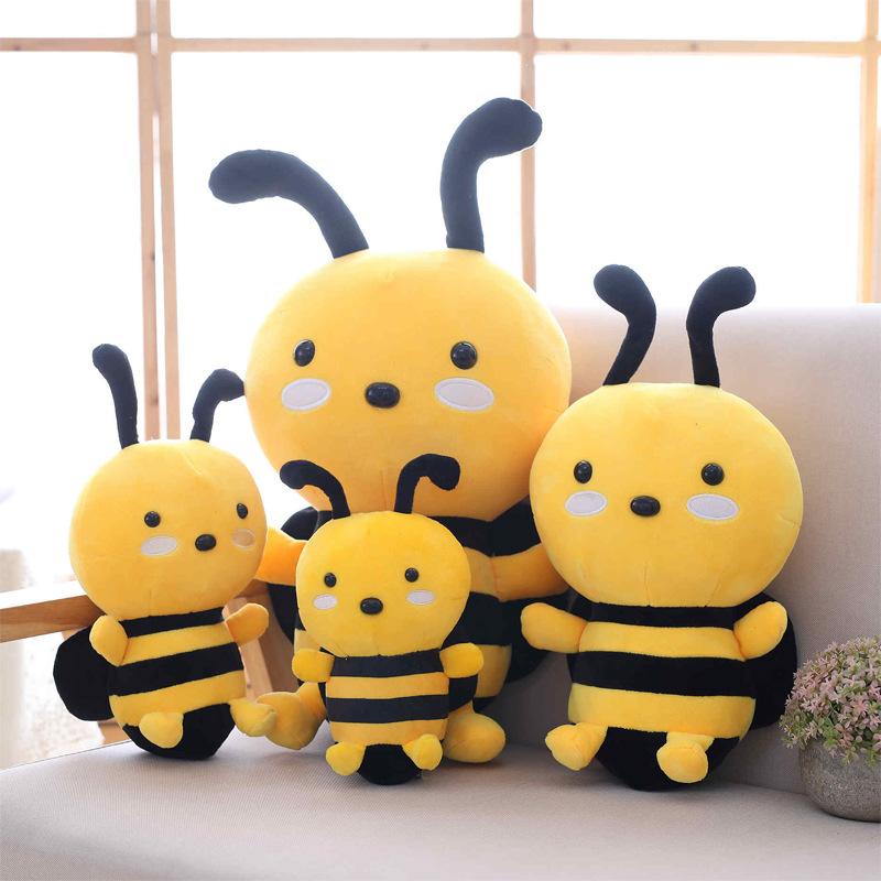 Cute Bee Plush Toys Dolls for Kids Children Soft Stuffed animals Toy High Quality Bedroom Decoration Birthday Gifts 20cm