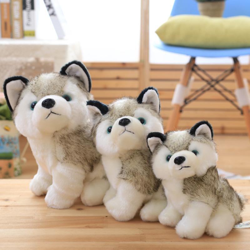 Husky Dog Plush Doll Toys Gifts Children Christmas Gift Stuffed Animals Dolls Kids Toy 18-28CM Home Decoration, And Accompany Children s Sleep
