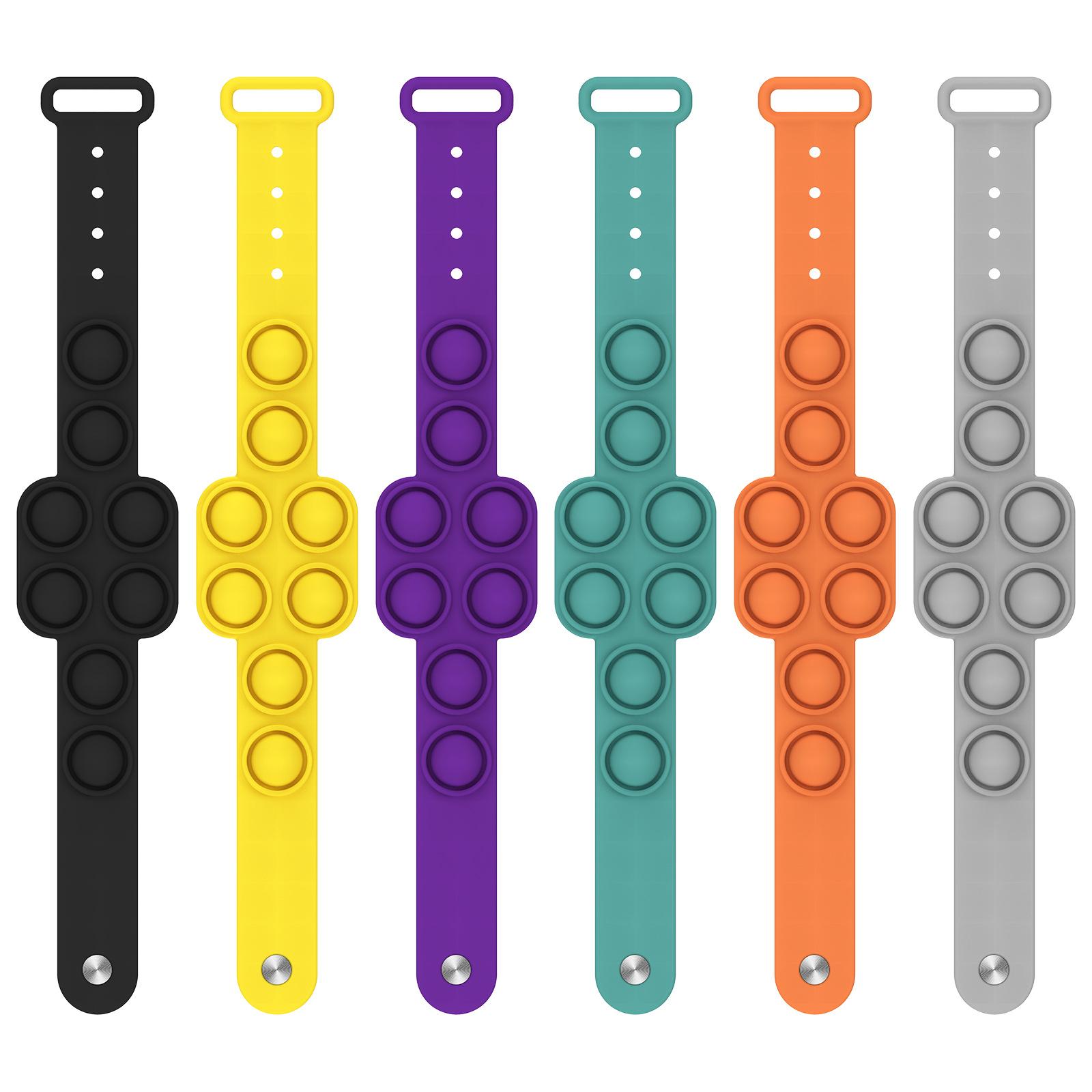 Bracelet bubble puzzle decompression finger music silicone toy watch band