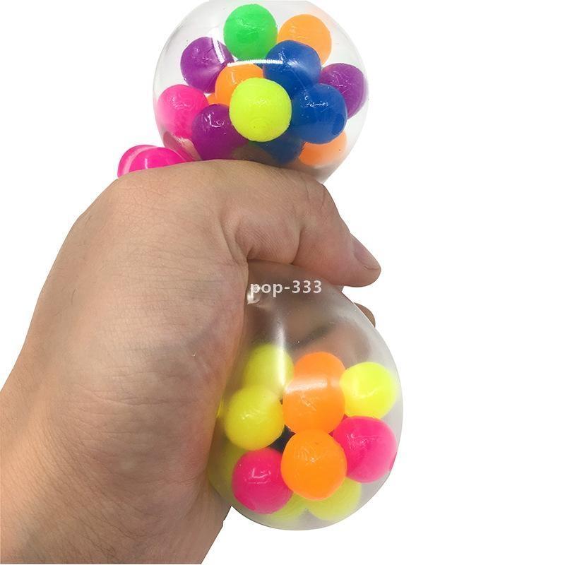 Decompression Toy Anti Stress Face Reliever Colorful Ball Autism Mood Squeeze Relief Healthy Funny Gadget Vent Children Christmas Gift