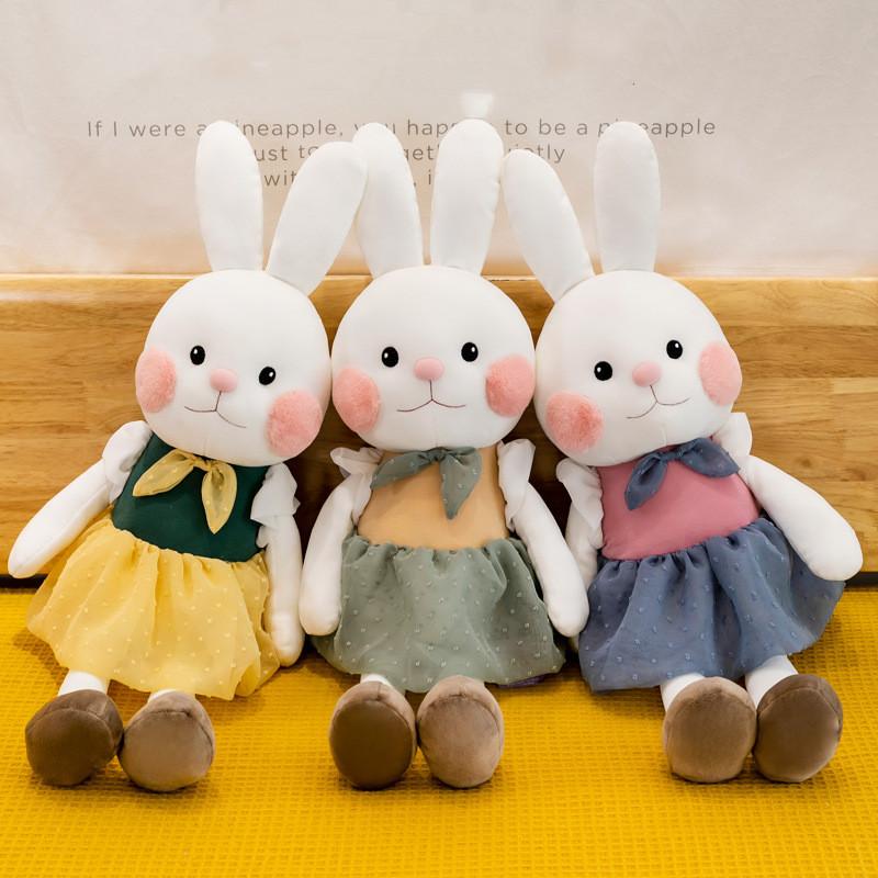 45cm Rabbit Plush Toys Cute Dolls Home Decoration Kids Children Doll Soft Stuffed Animals Girls Toy Birthday Gifts