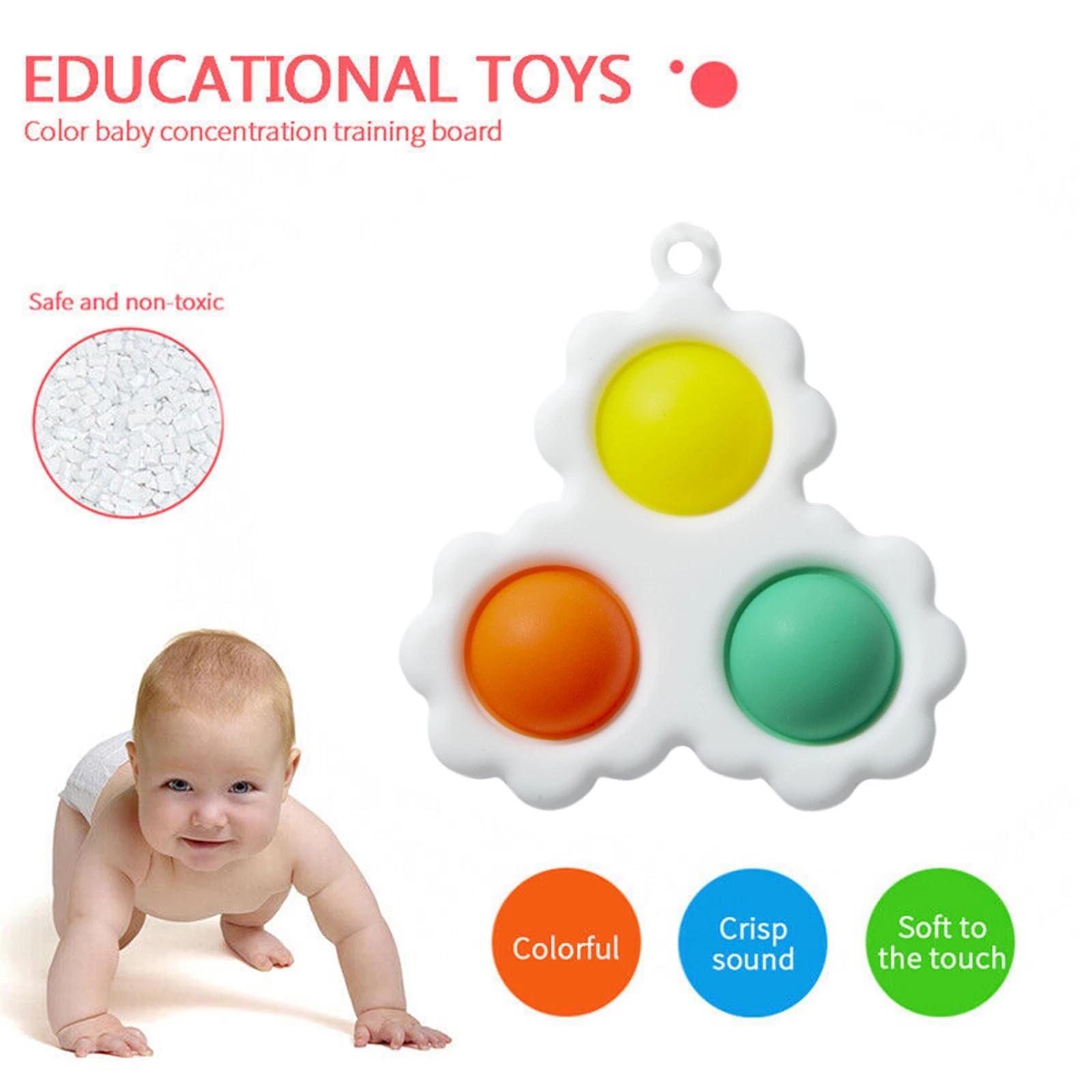 Fidget Simple Dimple Sensory Toy Pressure Reliever Board For Kids Adults Early Educational Autism Special Needs Toys