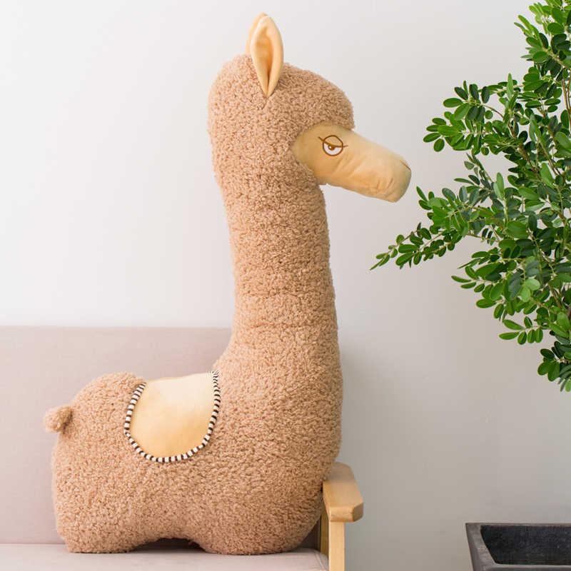 Hot 95cm Kawaii Alpaca Plush Toy Vicugna Soft Stuffed Cute Alpacasso Sheep Llama Animal Dolls for Kids Girl Best Gift H1025