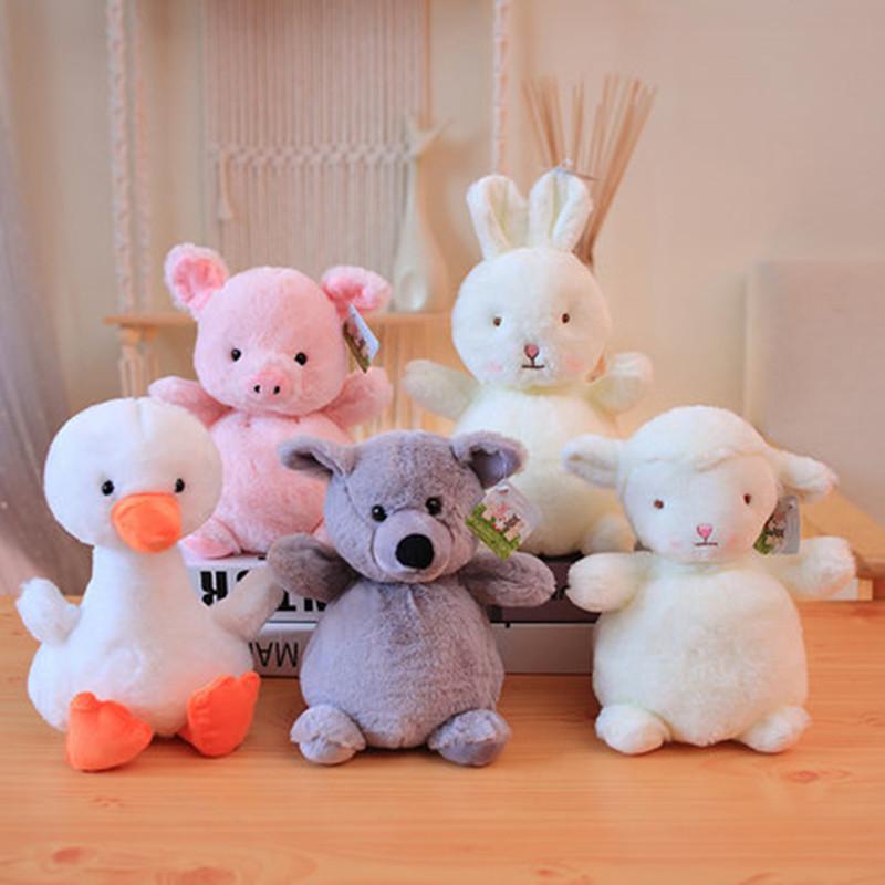 25cm cute plush toy pig sheep dolls high quality stuffed animal home decoration children birthday gift toys