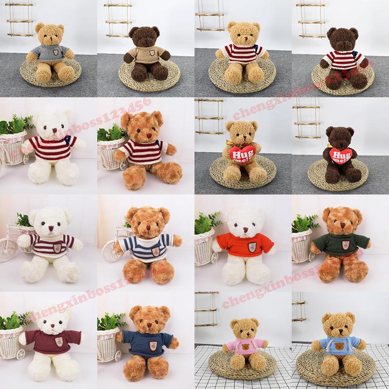30CM New Teddy Bear Doll Plush Toys Soft Christmas Stuffed Animals Toys Children s Birthday Gifts Couple Confession Gift Supplies Wholesale