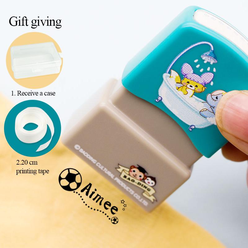 Decompression Toy Children s Name Seal Custom Student s Stamp Kindergarten Clothes Waterproof Sticker Will Not be Washed Off