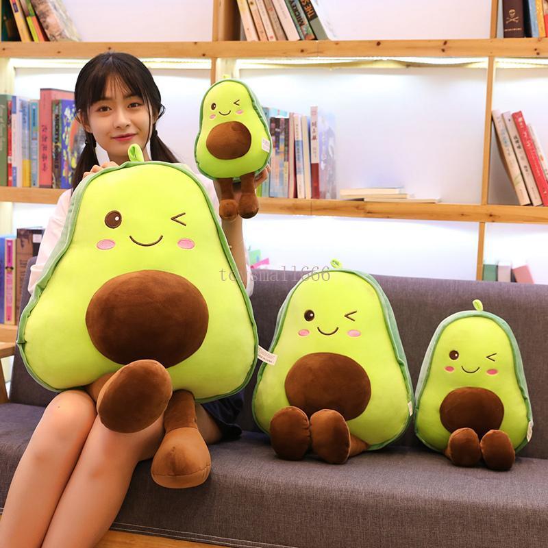 30cm Avocado Plush Toys Cute PillowCushion Kawaii Fruit Stuffed Doll Toy For Children Throw Pillow Birthday Gift