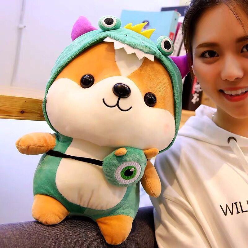 Cute little squirrel dinosaur plush toy children s doll party gift elk