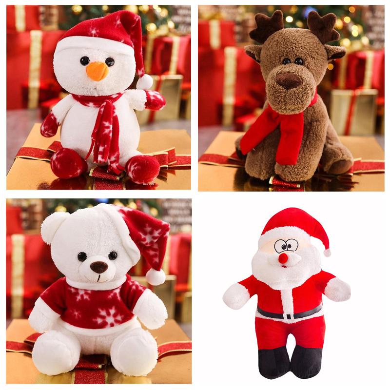 New Yeay Plush Toys Christmas Stuffed Animals elk Doll Santa Claus Gift for Children