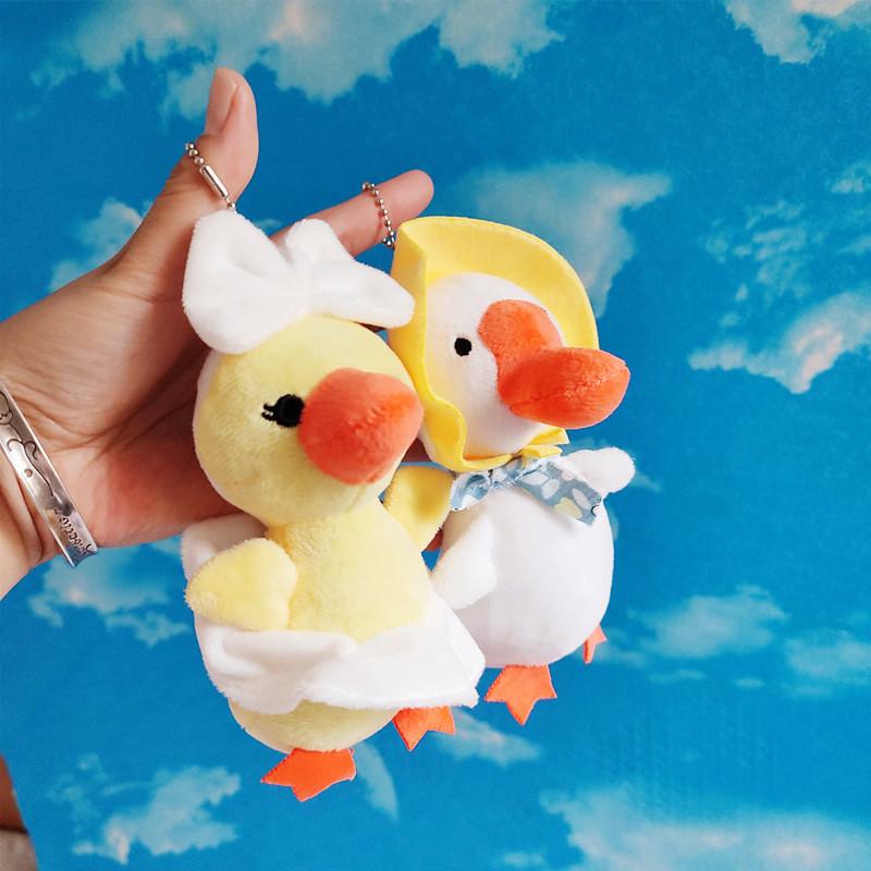 15cm plush toy keychain cute stuffed animal doll bag pendant high quality duck keychains pendants