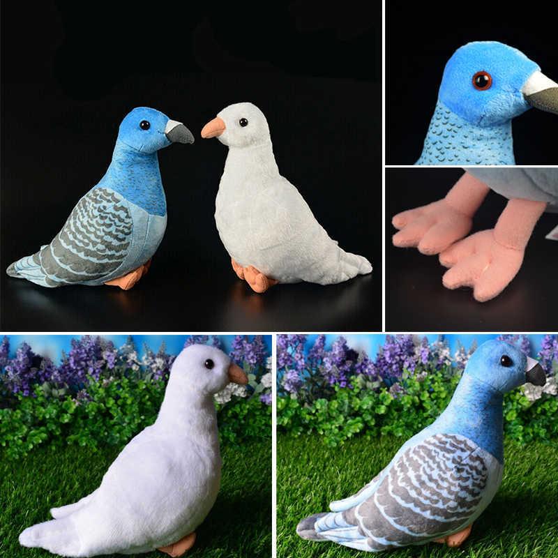 Pigeons Bird Plush Toy Real Life Simulation Animal Dolls for Children Extra Soft Stuffed Pigeons Toy Personalized Gift 22cm H1025