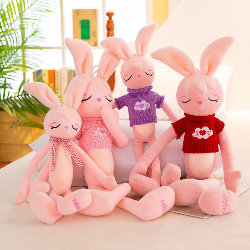 60cm Plush Toys Cute Pink Rabbit Stuffed Animals Soft Dolls Home Decoration kids toy child Birthday Gifts High Quality