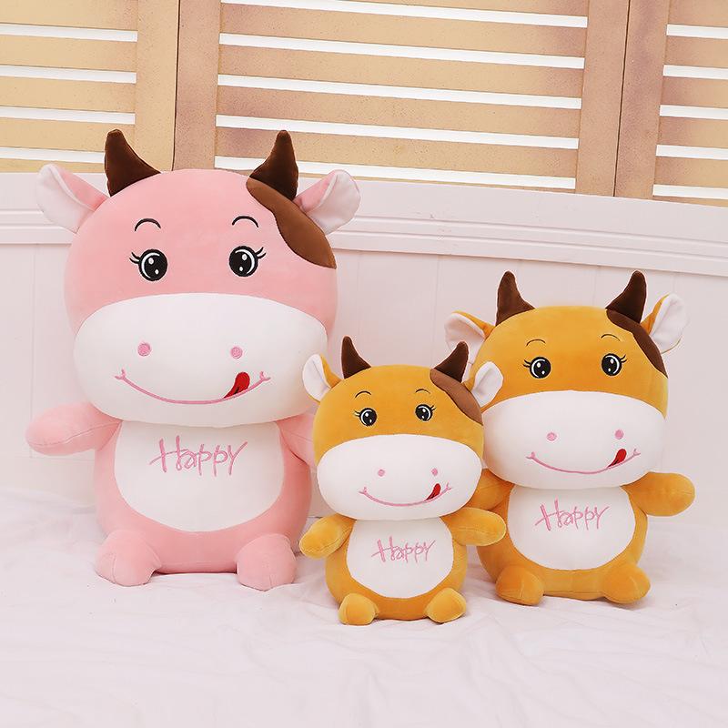 35cm Cows Plush Toys Cute Stuffed Animals High Quality Soft Dolls Home Decoration Kids Toy Birthday Gifts