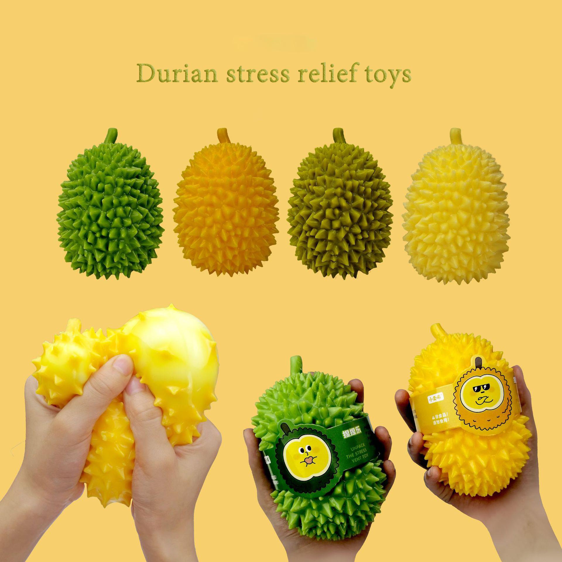 Creative Cute Durian Stress Relief Toys Children s Simulation Fruit Squeeze Unbreakable Decompression Ball Toy