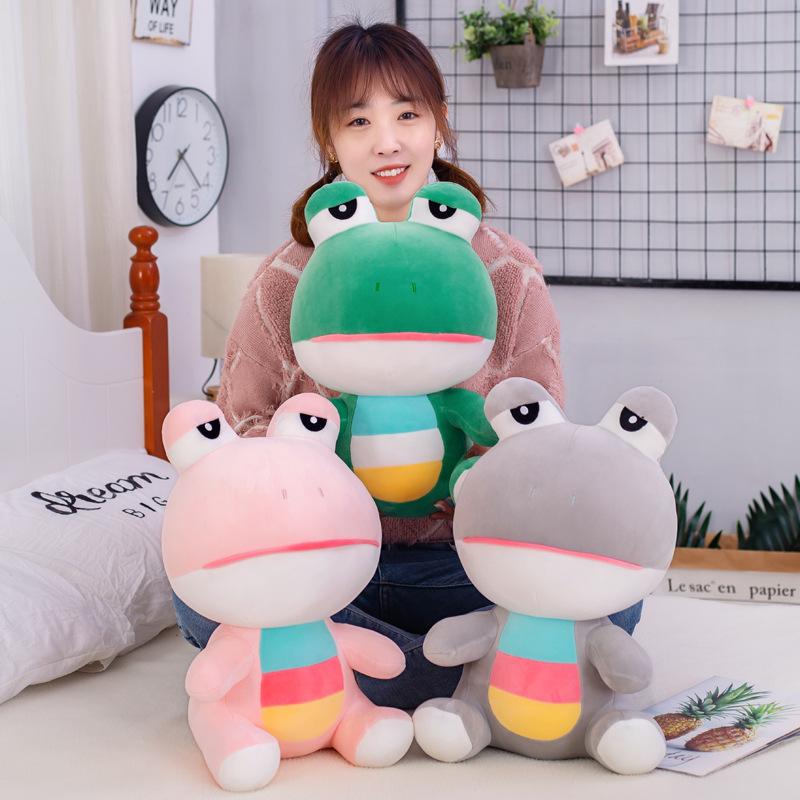 24cm Green Pink Plush Toys Frog Dolls Stuffed Animals Soft Cute Toy High quality Kids Birthday Gifts Home Decor
