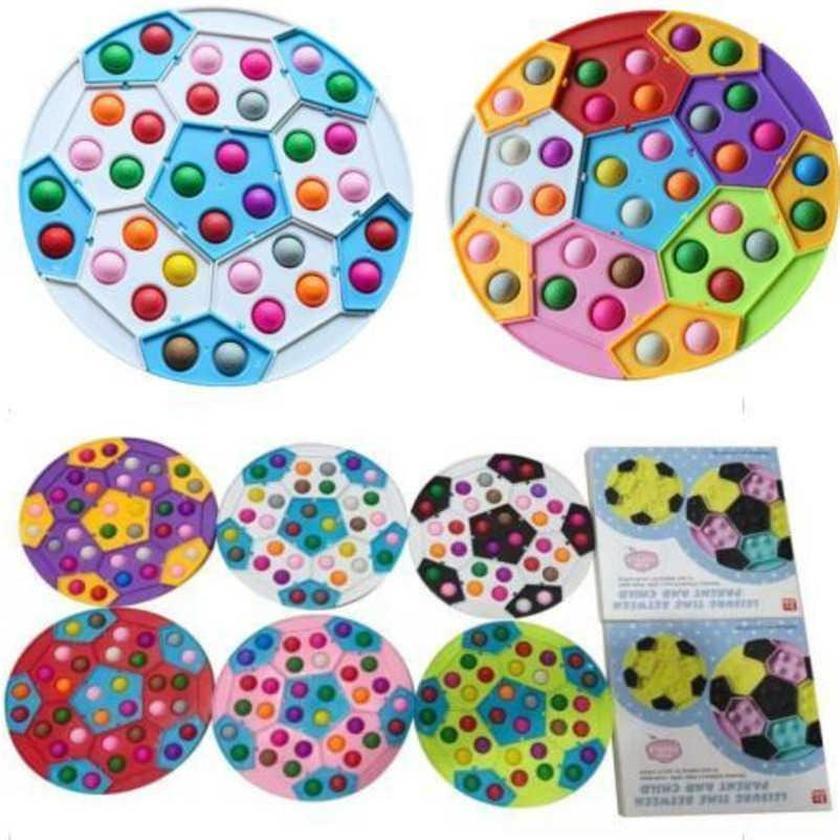 Big Size Push Fidget Toy Bubble Football Puzzle chess board Sensory Toys Children s Squeeze Decompression Gifts