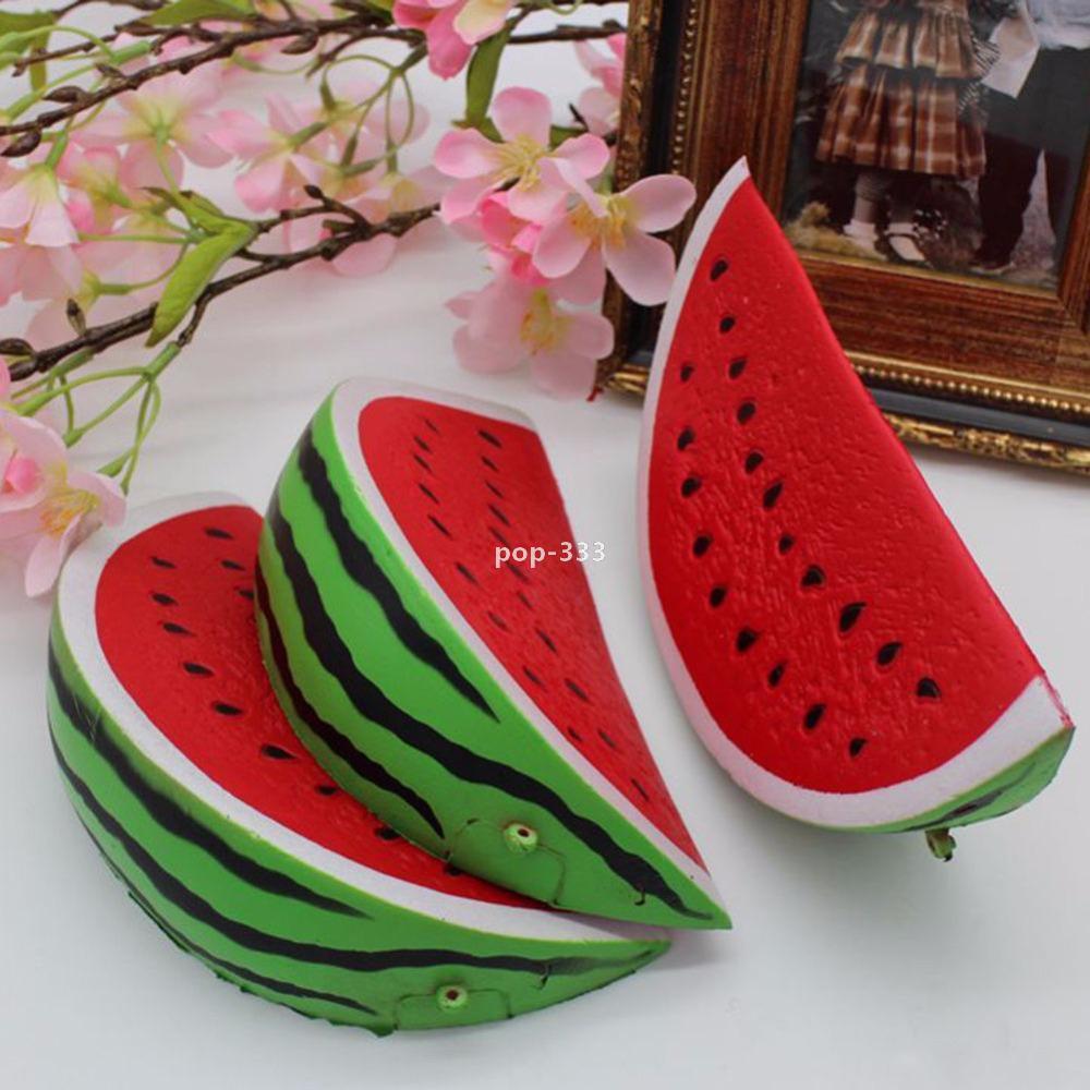 2021 Fidget toys Watermelon Squishy Kawaii 14.5cm Decoration Super Slow Rising Squeeze Soft Stretch Scented Bread Cake Fruit Fun Kids Gift