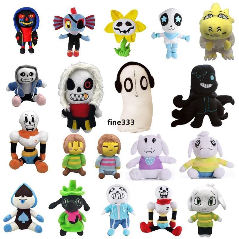 20 Styles Undertale Plush Toy 20-30cm Sans Papyrus Ootopus Music Alphys Stuffed Toys Doll for Children Kids Gift