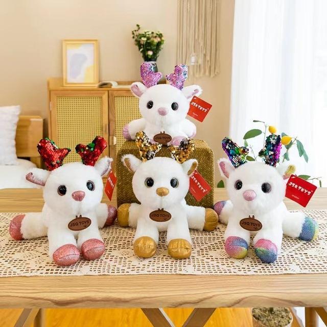 Colorful deer plush toy doll Christmas party wedding tossing small dolls event gift children gifts Stuffed Animals