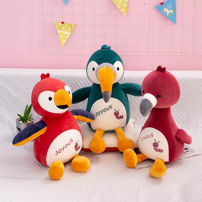 Cute Birds Plush Toys Stuffed Animals Soft Doll Home Decoration Birthday Gifts High Quality Wholesale 35cm