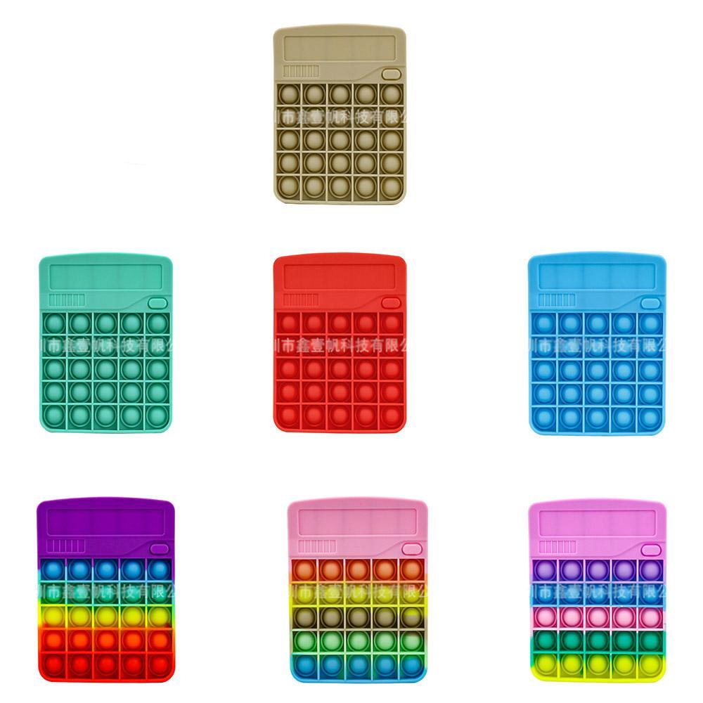 Fidget Rainbow Calculator Stress Decompression Toy Mathematical Calculation Exercise Logical Ability-Stress Relief Interactive Game