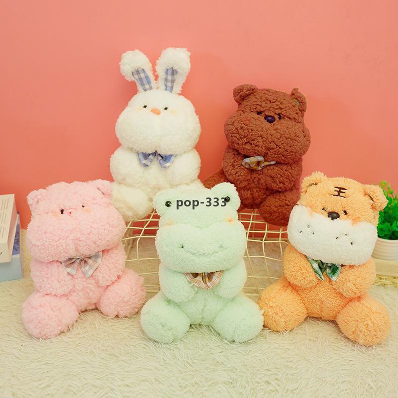 23CM Lovely Dream Series Sleeping Teddy Bear Rabbit Plush Toys Baby Soft Stuffed Animal Rabbits Pillow Birthday Gift