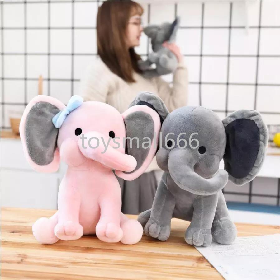 Cute Bedtime Choo Choo Plush Toys Elephant Humphrey Soft Stuffed Plush Animal Doll for Kids Birthday Christmas Gifts