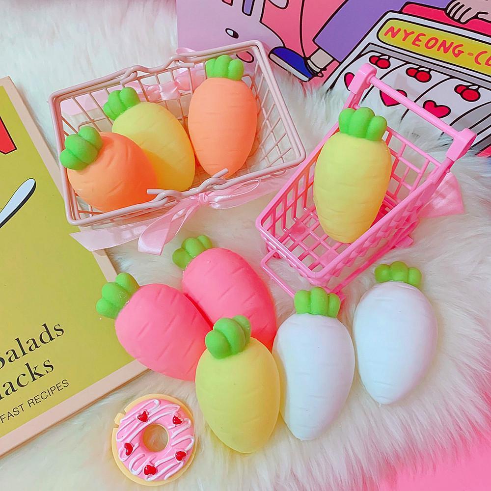 extrusion Finger carrot toys tpr beads decompression pinch music tricky vent toy