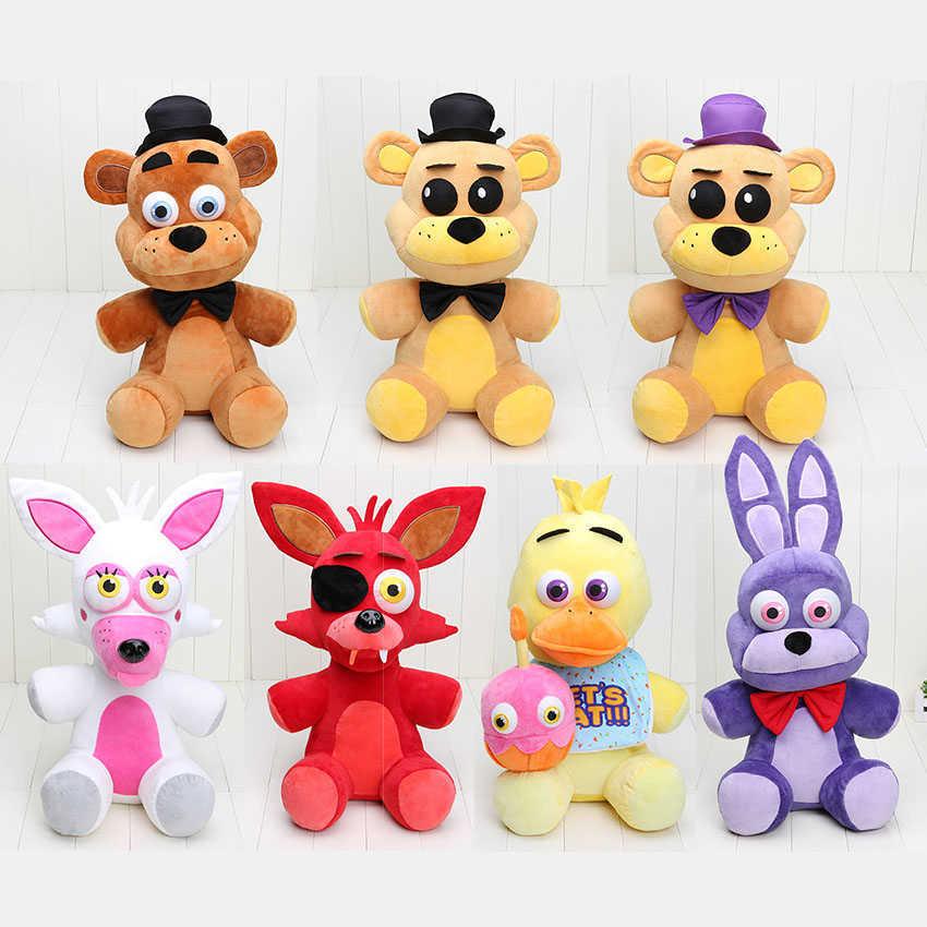 45CM Big Size FNAF five night at freddy s plush toys Freddy Fazbear Mangle Foxy bonnie chica plush & stuffed Doll toy H0910 H1025