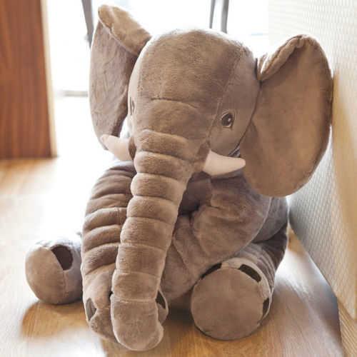 Baby Child Soft Elephant Cushion Plush Toys Stuff Lumbar Pillow Long Nose Doll 5 Colours H0910 H1025