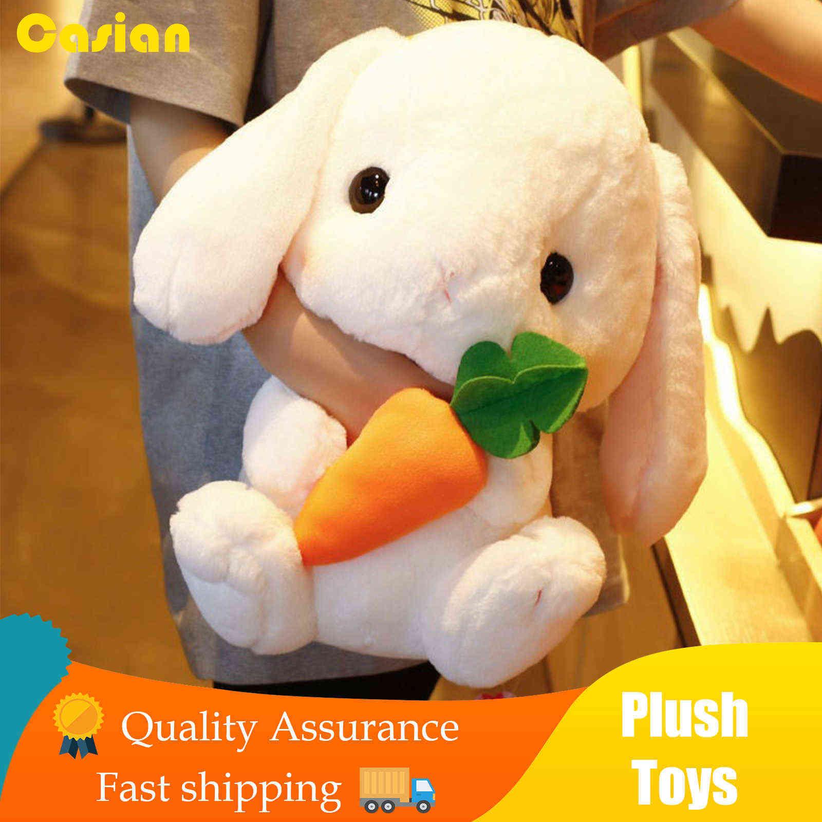 22-43cm Cute Stuffed Rabbit Plush Soft Toys Bunny Kids Pillow Doll Creative Gifts for Children Baby Accompany Sleep Appease Toy H1025