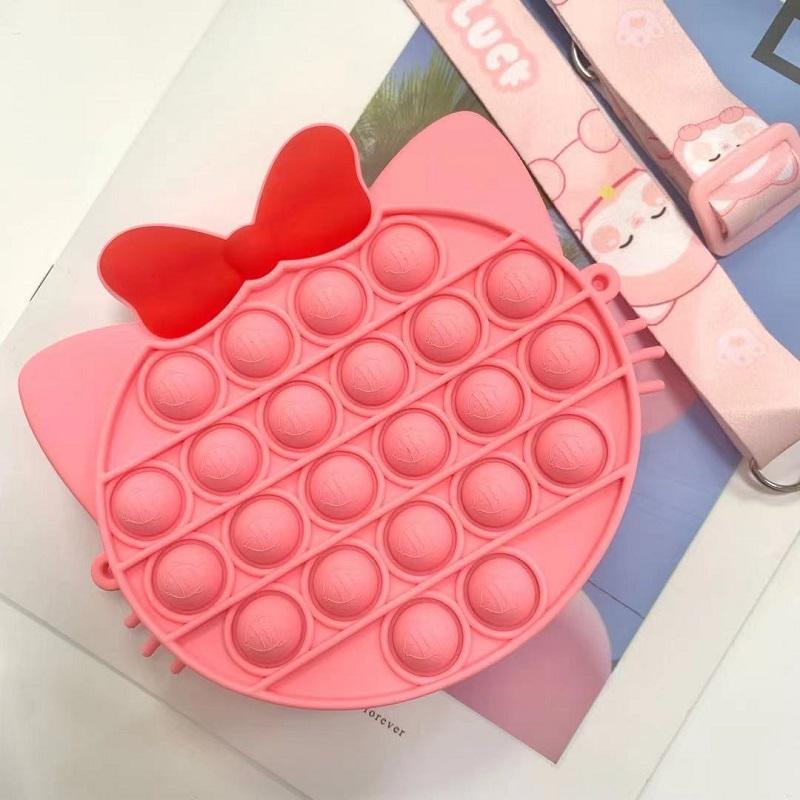 Fidget Toys Sensory Christmas halloween Pineapple strawberry One shoulder purse Push Bubble Anti Stress Children Adults Decompression Toy Surprise who